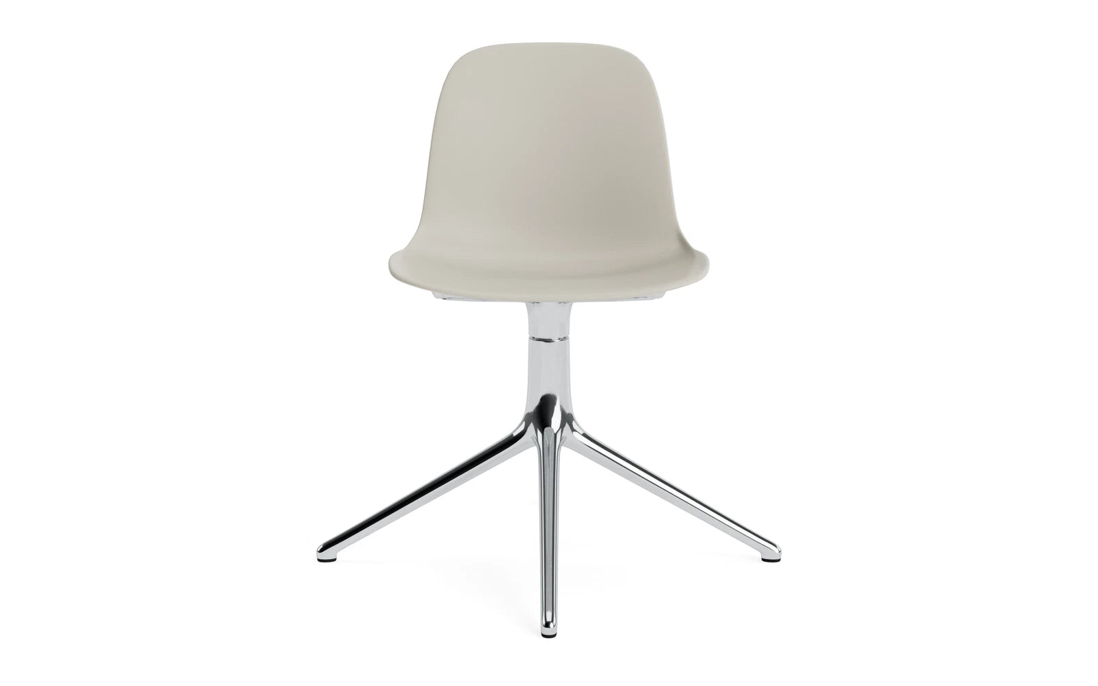 Form Drehstuhl Hellgrau/Aluminium in  präsentiert im Onlineshop von KAQTU Design AG. Drehstuhl ist von Normann Copenhagen