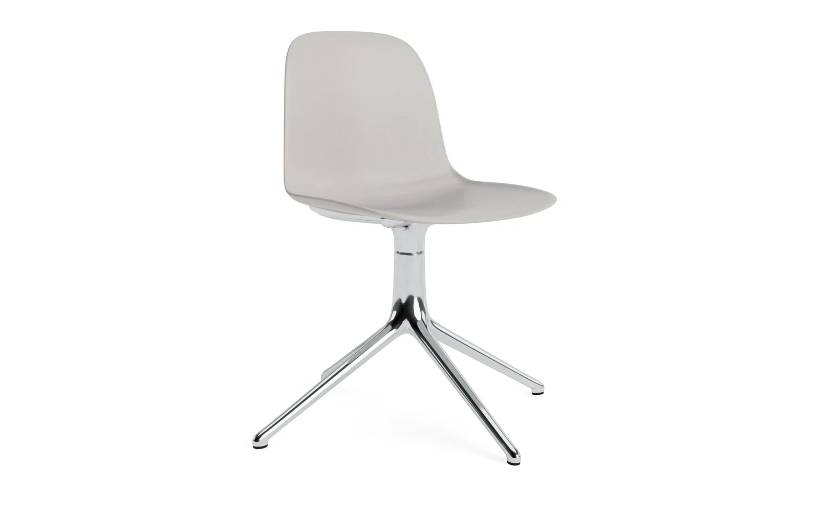 Form Drehstuhl Warmes Grau/Aluminium in  präsentiert im Onlineshop von KAQTU Design AG. Drehstuhl ist von Normann Copenhagen