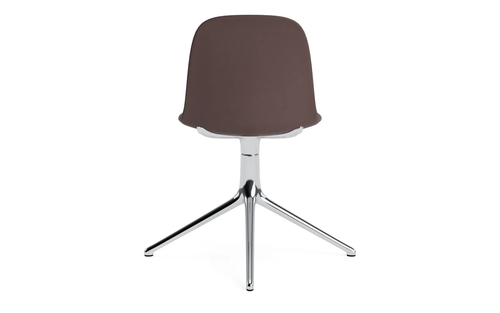 Form Drehstuhl Braun/Aluminium in  präsentiert im Onlineshop von KAQTU Design AG. Drehstuhl ist von Normann Copenhagen