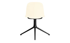 Form swivel chair black aluminum
