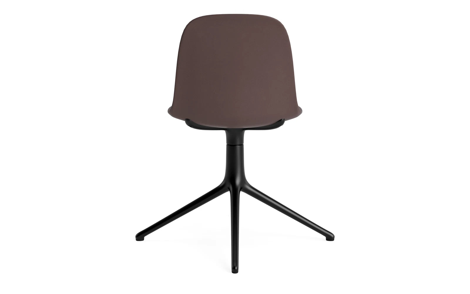 Form Drehstuhl Braun/schwarzes Aluminium in  präsentiert im Onlineshop von KAQTU Design AG. Drehstuhl ist von Normann Copenhagen