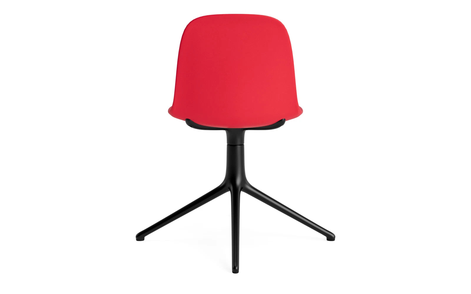 Form Drehstuhl Leuchtendes Rot/schwarzes Aluminium in  präsentiert im Onlineshop von KAQTU Design AG. Drehstuhl ist von Normann Copenhagen