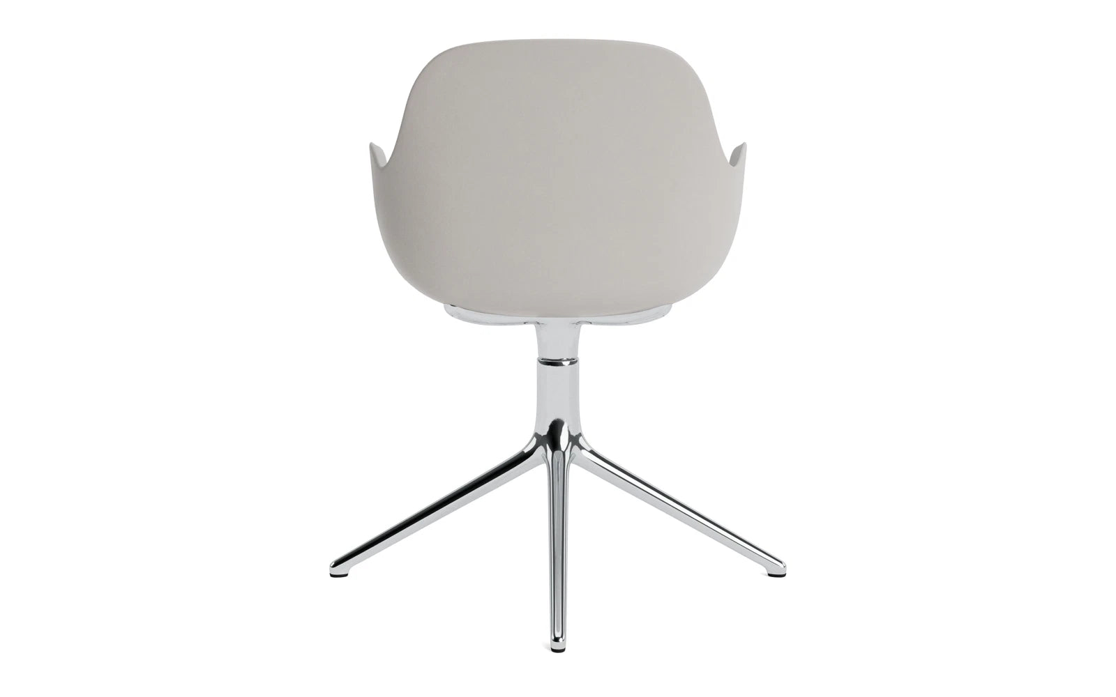Form Drehsessel Warmes grau /Aluminium in  präsentiert im Onlineshop von KAQTU Design AG. Sessel ist von Normann Copenhagen