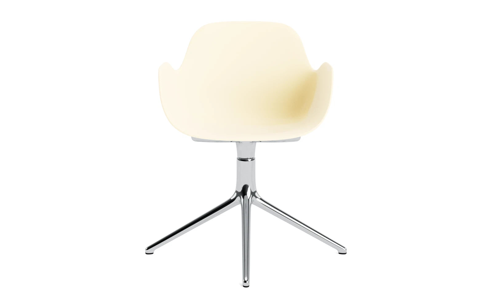 Form Drehsessel Creme/Aluminium in  präsentiert im Onlineshop von KAQTU Design AG. Sessel ist von Normann Copenhagen
