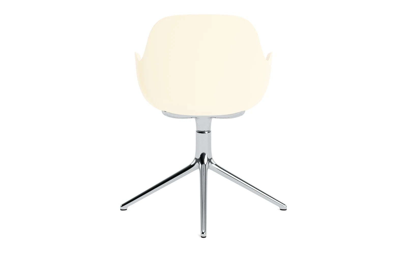 Form Drehsessel Creme/Aluminium in  präsentiert im Onlineshop von KAQTU Design AG. Sessel ist von Normann Copenhagen