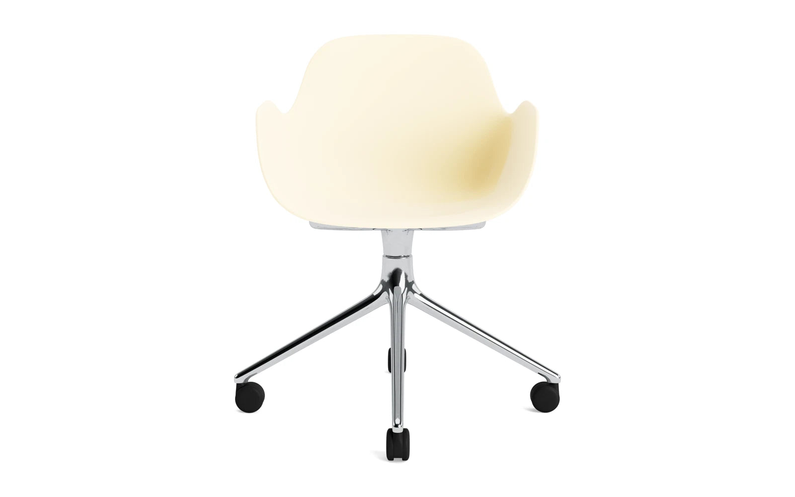 Form Drehsessel 4W Aluminium/Creme in  präsentiert im Onlineshop von KAQTU Design AG. Sessel ist von Normann Copenhagen