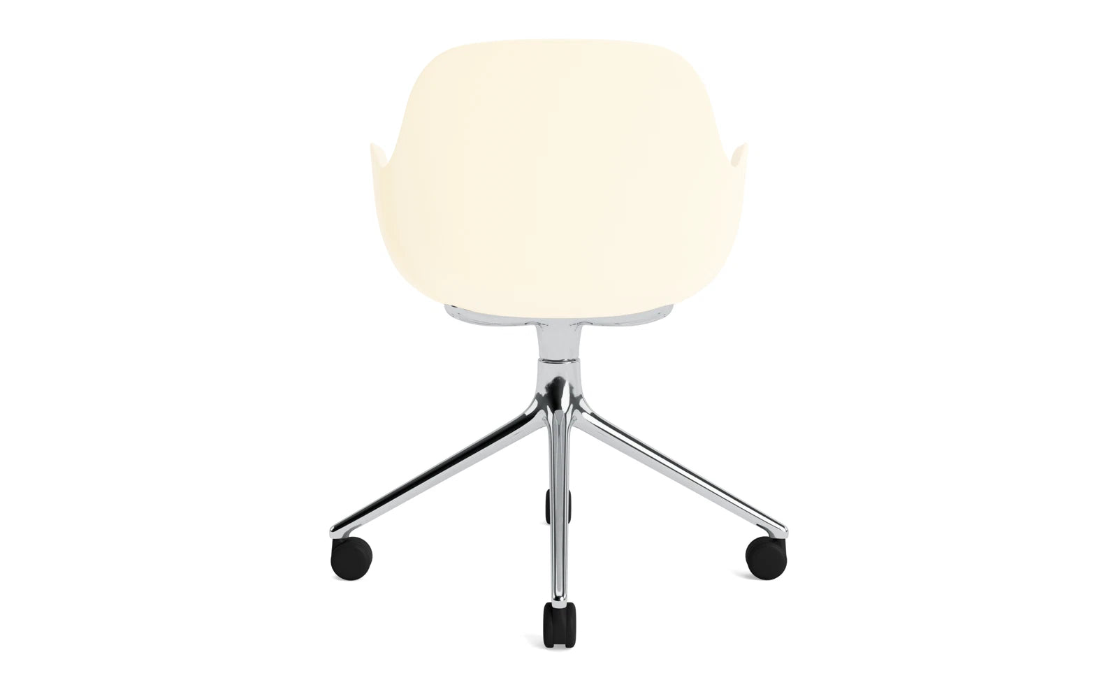 Form Drehsessel 4W Aluminium/Creme in  präsentiert im Onlineshop von KAQTU Design AG. Sessel ist von Normann Copenhagen