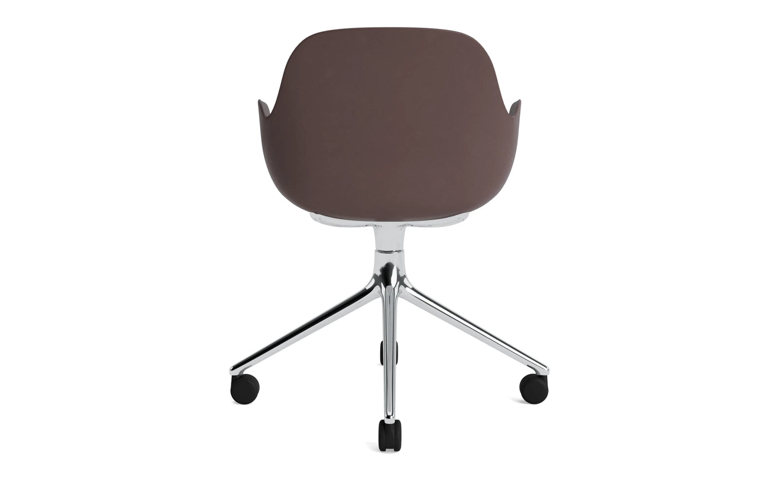 Form Drehsessel 4W Aluminium/Braun in  präsentiert im Onlineshop von KAQTU Design AG. Sessel ist von Normann Copenhagen