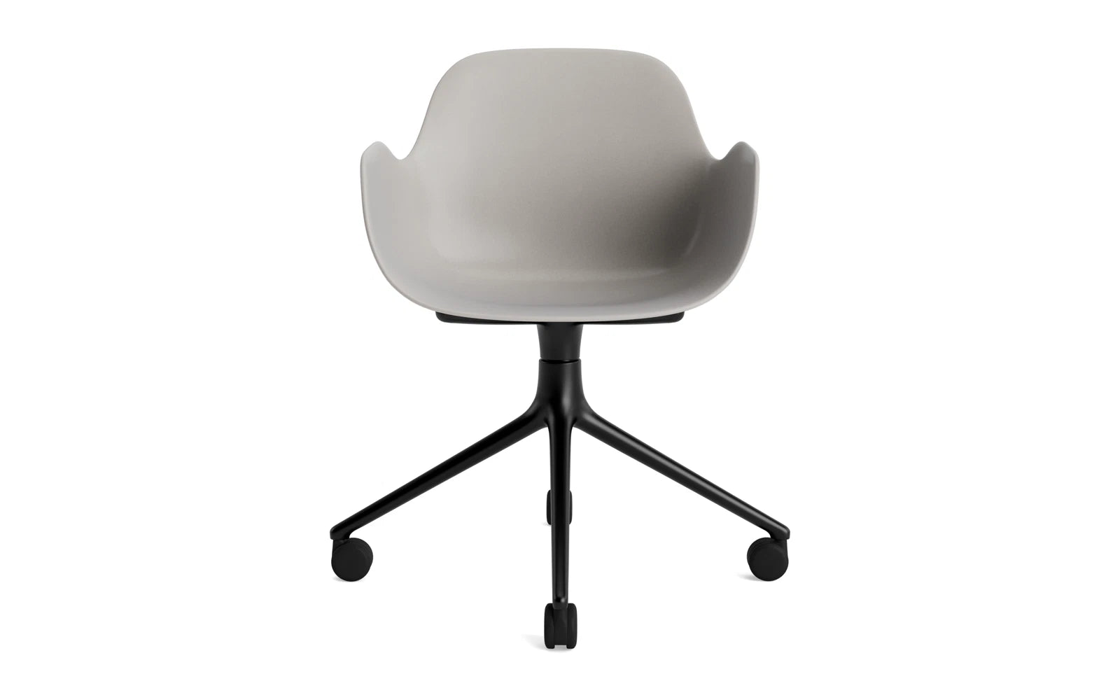 Form Drehsessel 4W schwarzes Aluminium/Warmes grau in  präsentiert im Onlineshop von KAQTU Design AG. Sessel ist von Normann Copenhagen
