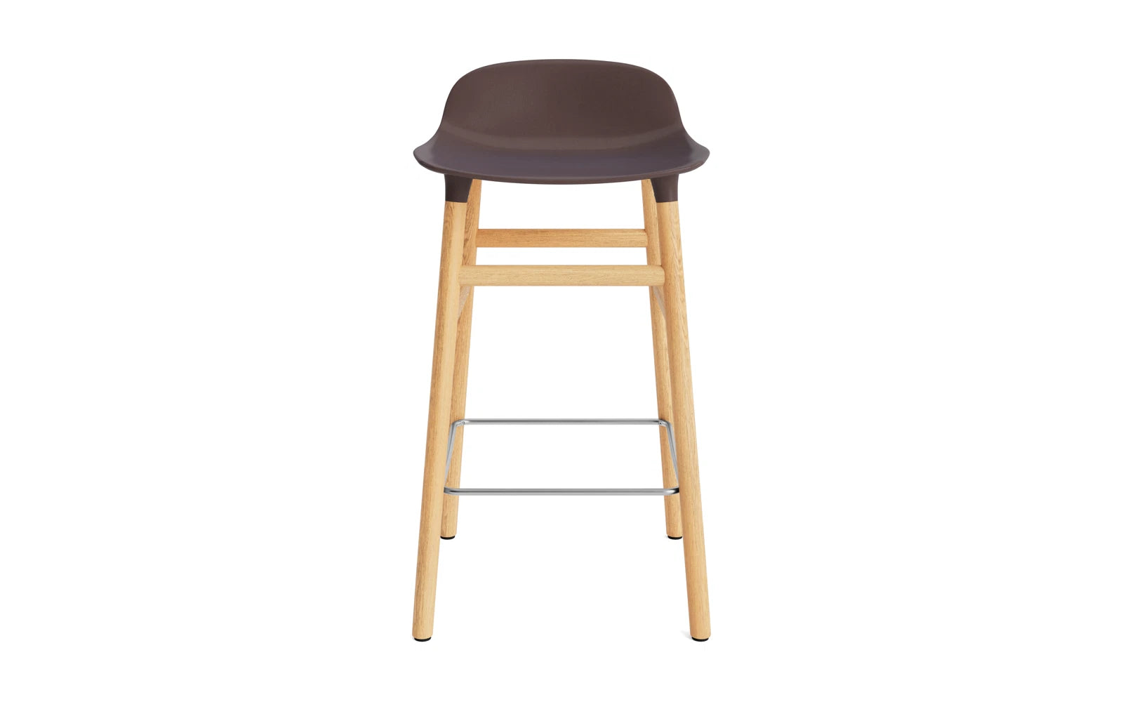 Form Barstuhl 65 cm braun/Eiche in  präsentiert im Onlineshop von KAQTU Design AG. Barstuhl ist von Normann Copenhagen