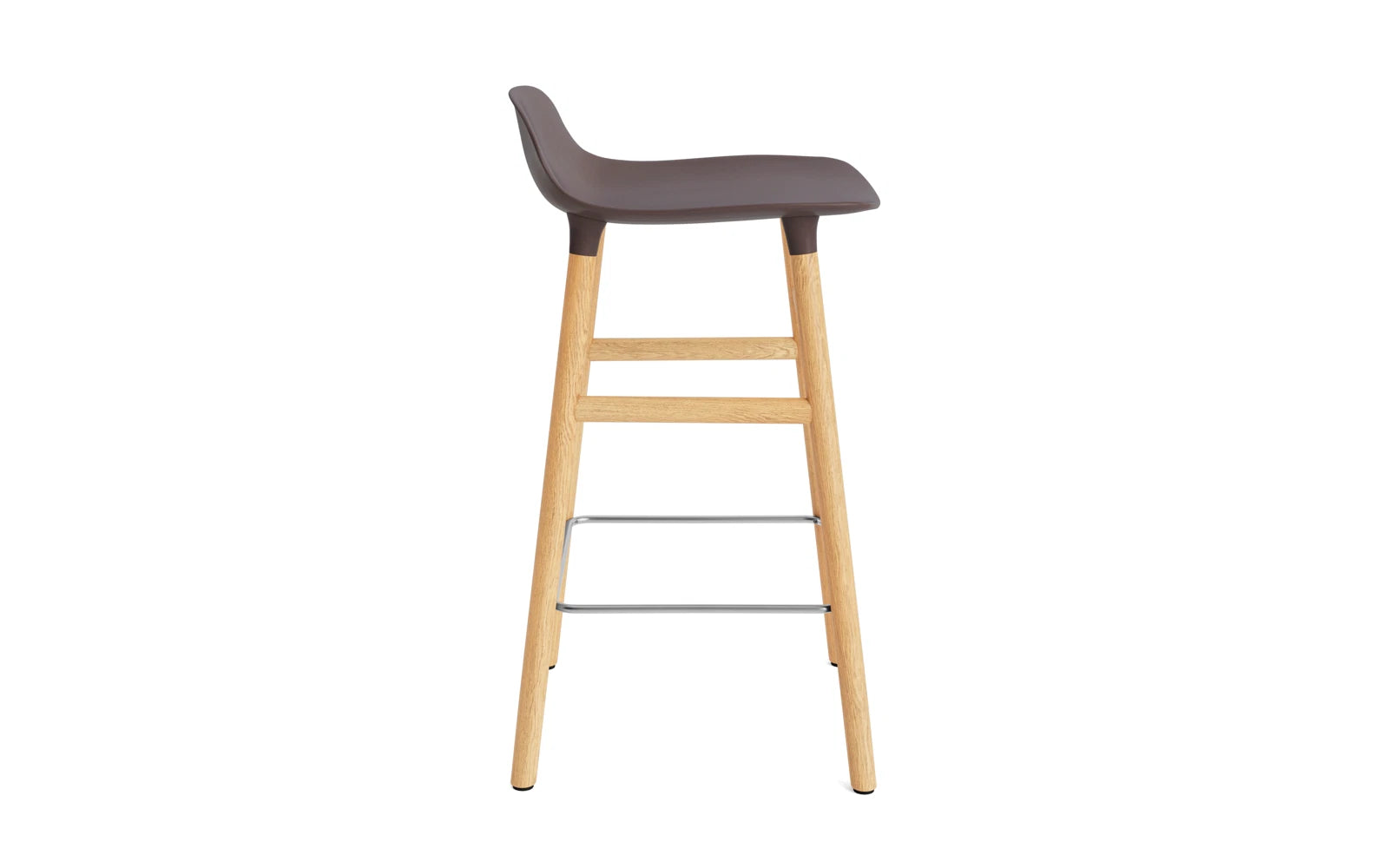 Form Barstuhl 65 cm braun/Eiche in  präsentiert im Onlineshop von KAQTU Design AG. Barstuhl ist von Normann Copenhagen