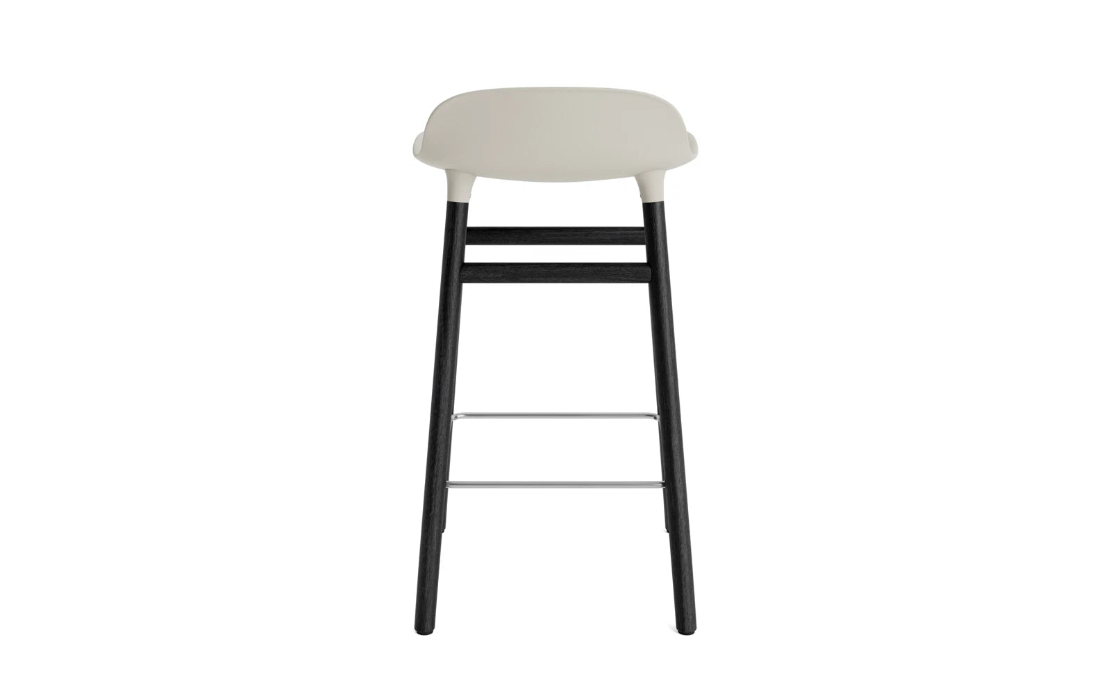 Form Barstuhl 65 cm hellgrau/schwarz in  präsentiert im Onlineshop von KAQTU Design AG. Barstuhl ist von Normann Copenhagen
