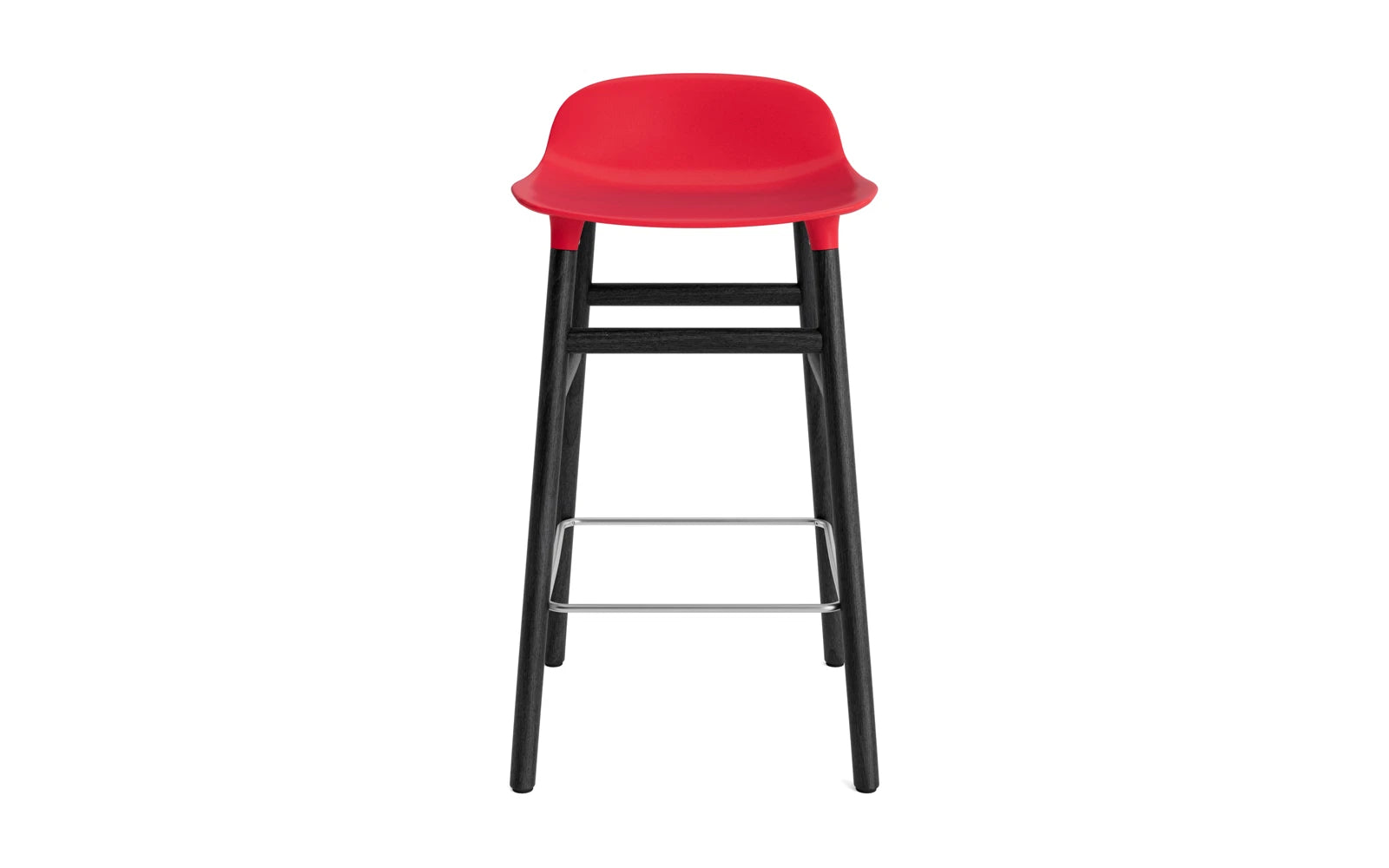 Form Barstuhl 65 cm Leuchtendes Rot/schwarz in  präsentiert im Onlineshop von KAQTU Design AG. Barstuhl ist von Normann Copenhagen
