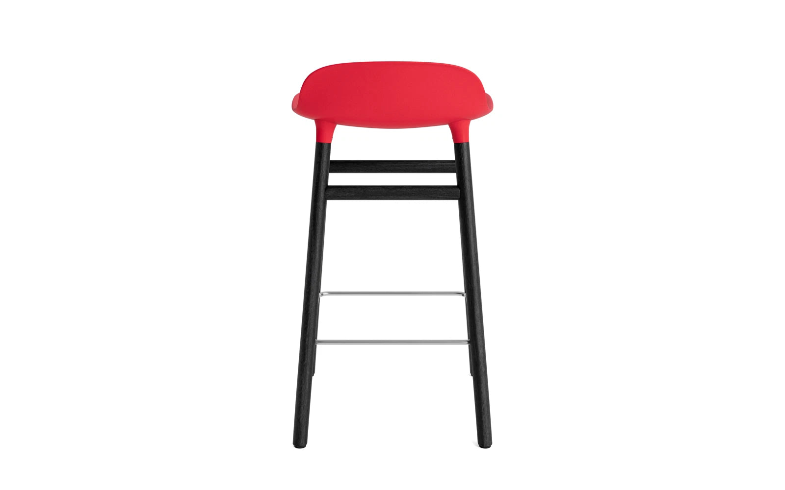Form Barstuhl 65 cm Leuchtendes Rot/schwarz in  präsentiert im Onlineshop von KAQTU Design AG. Barstuhl ist von Normann Copenhagen