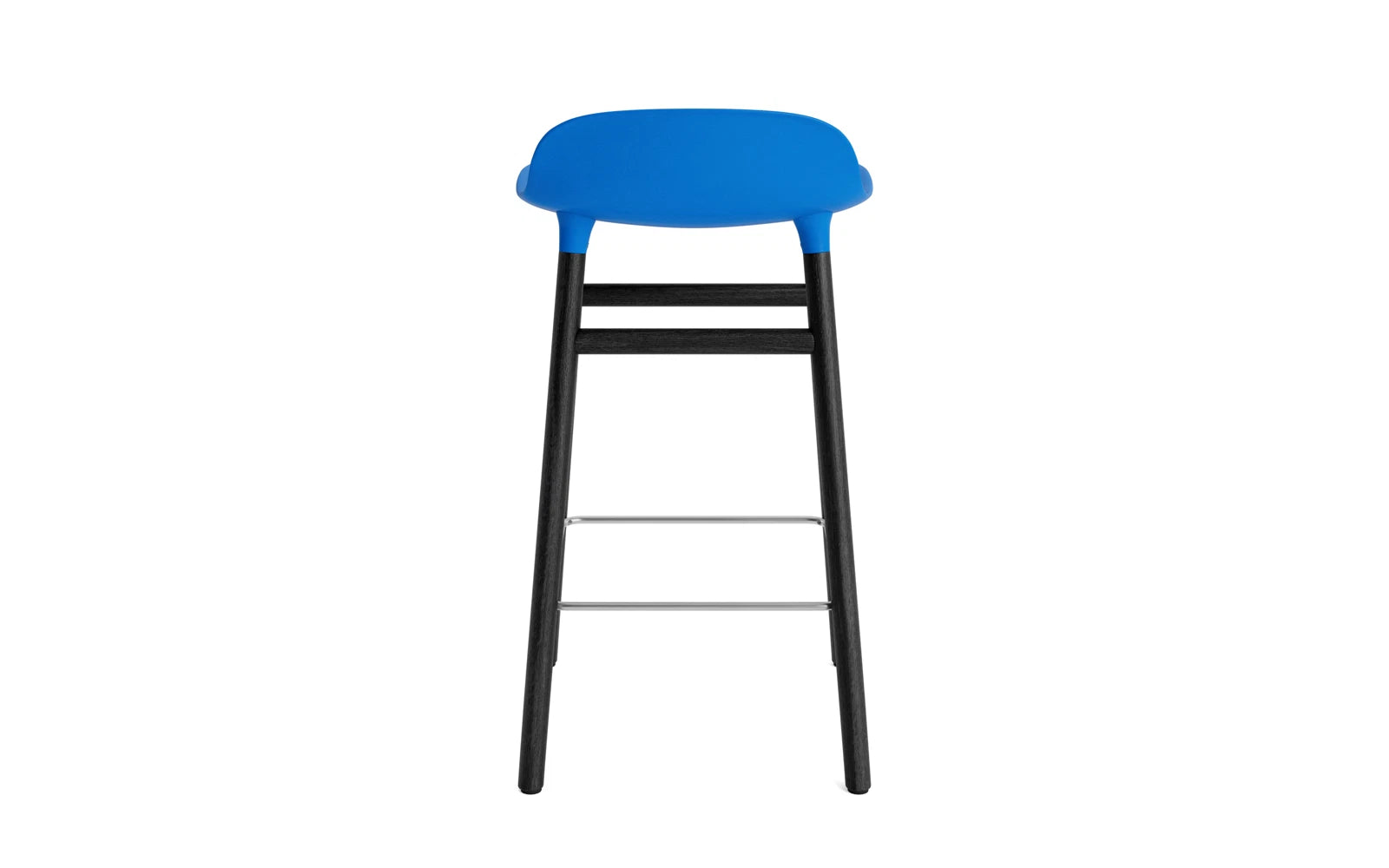 Form Barstuhl 65 cm Leuchtendes Blau /schwarz in  präsentiert im Onlineshop von KAQTU Design AG. Barstuhl ist von Normann Copenhagen