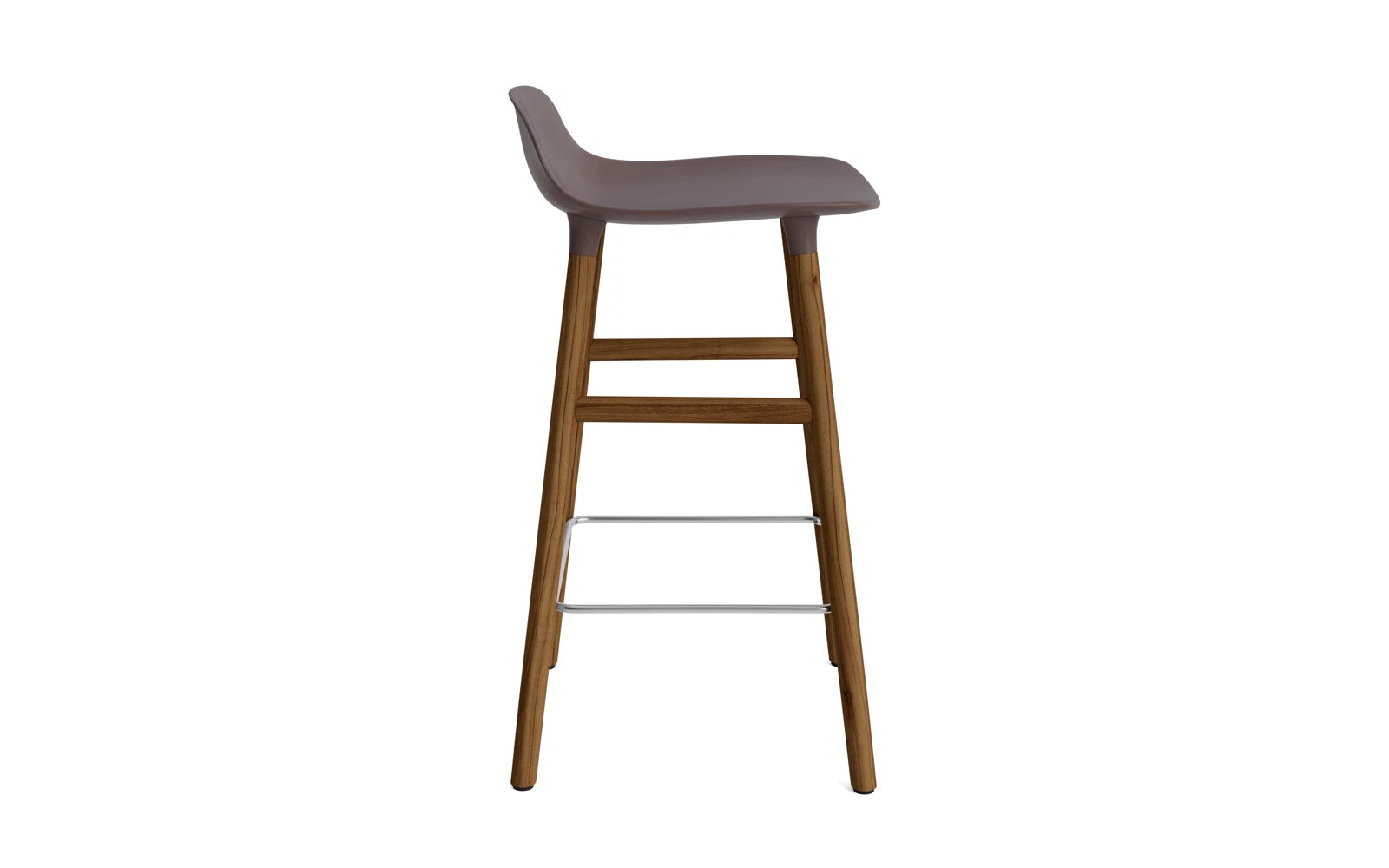Form Barstuhl 65 cm Braun/Walnuss in  präsentiert im Onlineshop von KAQTU Design AG. Barstuhl ist von Normann Copenhagen
