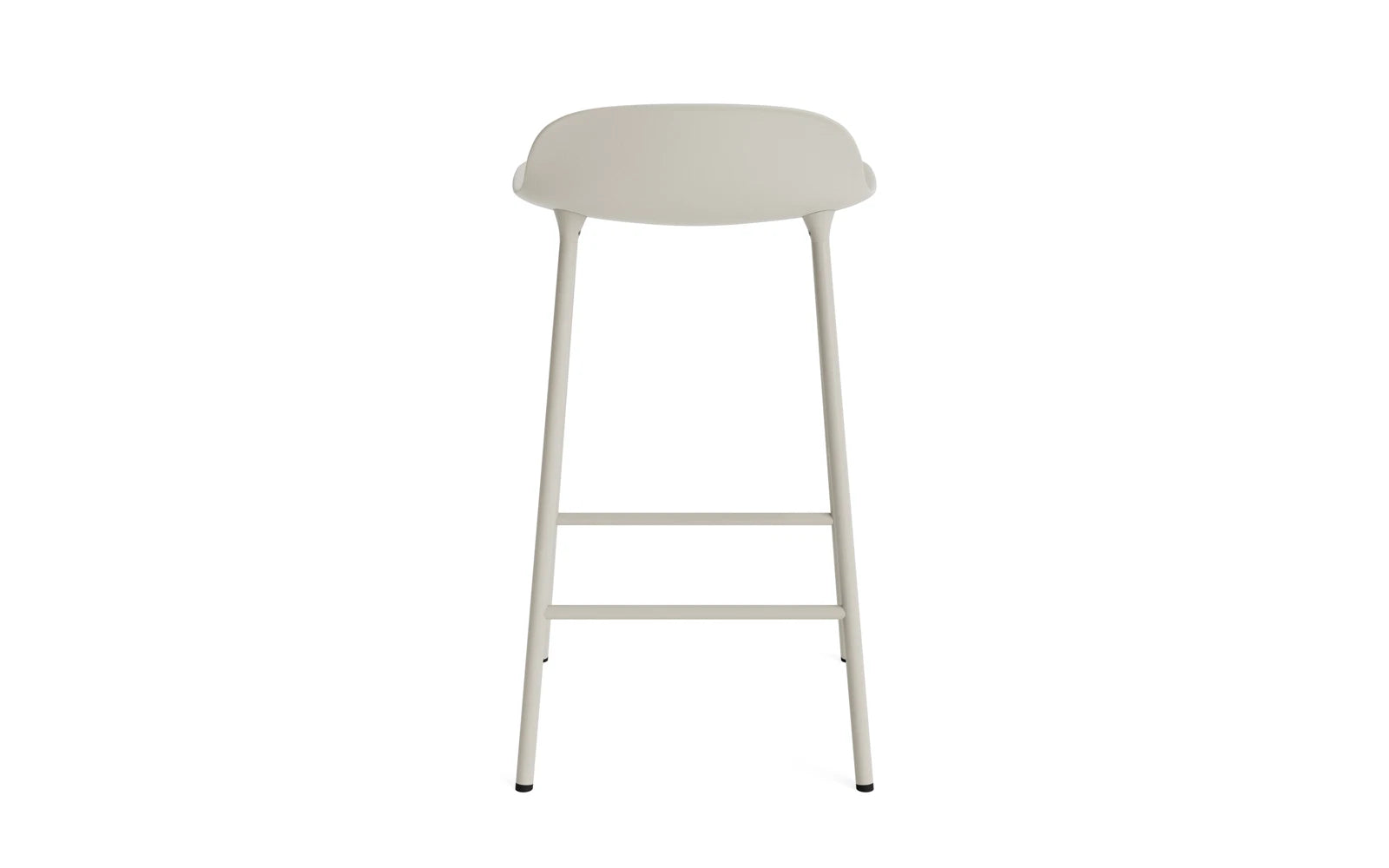 Form Barstuhl 65 cm hellgrau/Stahl in  präsentiert im Onlineshop von KAQTU Design AG. Barstuhl ist von Normann Copenhagen