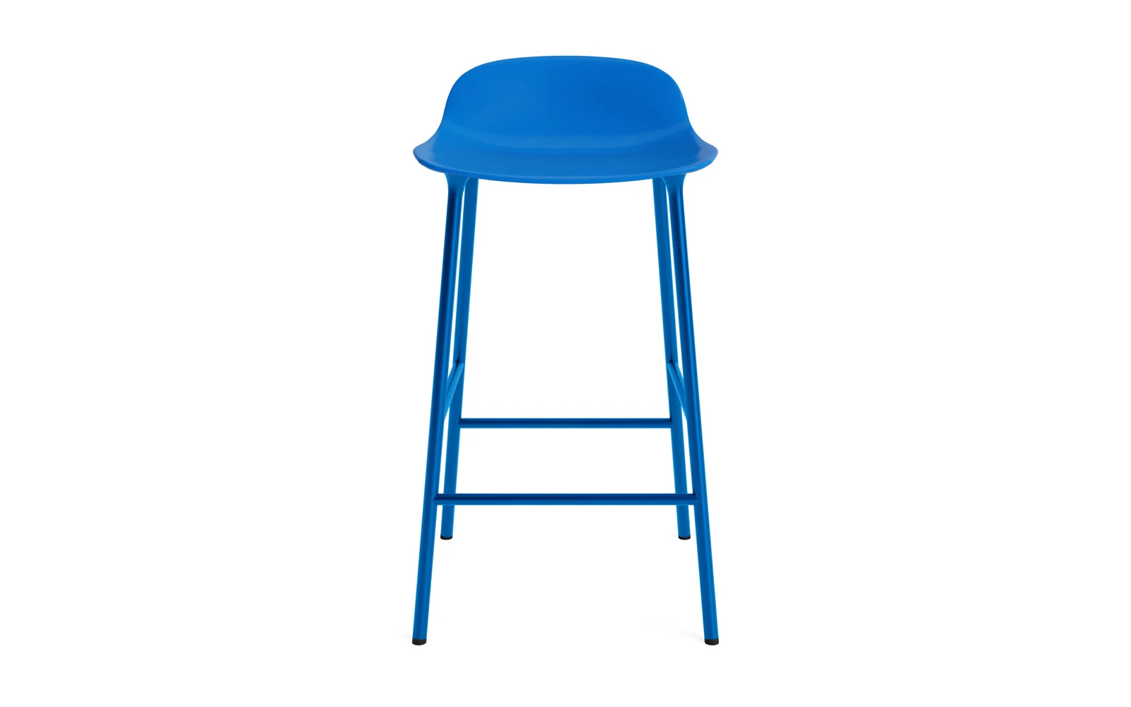 Form Barstuhl 65 cm Leuchtendes Blau/Stahl in  präsentiert im Onlineshop von KAQTU Design AG. Barstuhl ist von Normann Copenhagen