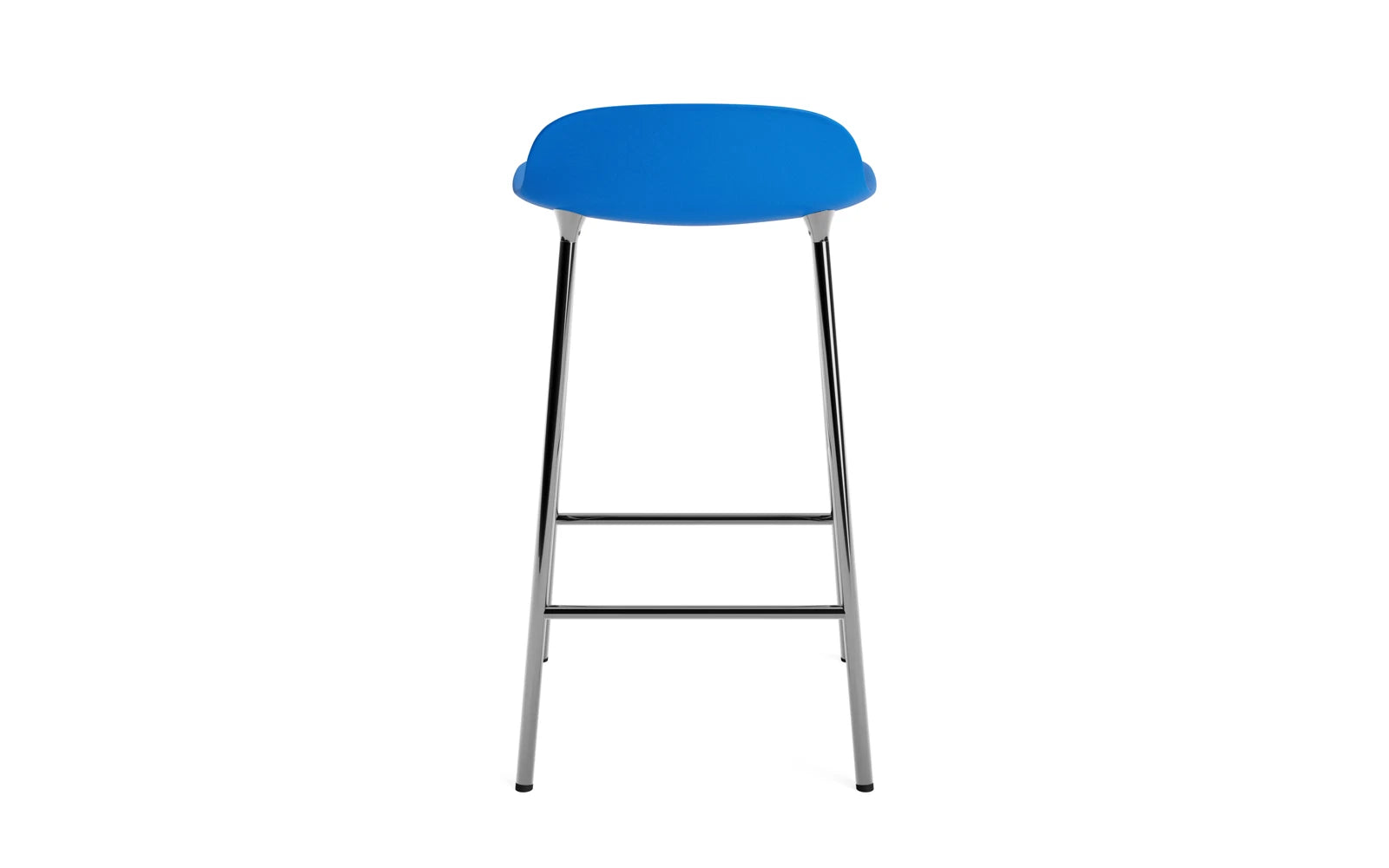 Form Barstuhl 65 cm Leuchtendes Blau/Chrom in  präsentiert im Onlineshop von KAQTU Design AG. Barstuhl ist von Normann Copenhagen