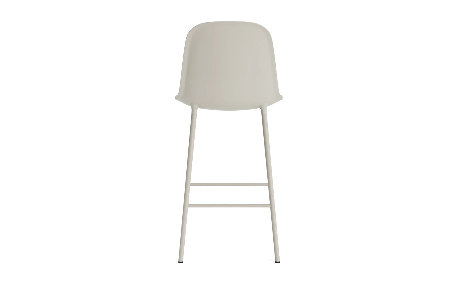 Form Barstuhl 65 cm Stahl/ Hellgrau in  präsentiert im Onlineshop von KAQTU Design AG. Barstuhl ist von Normann Copenhagen