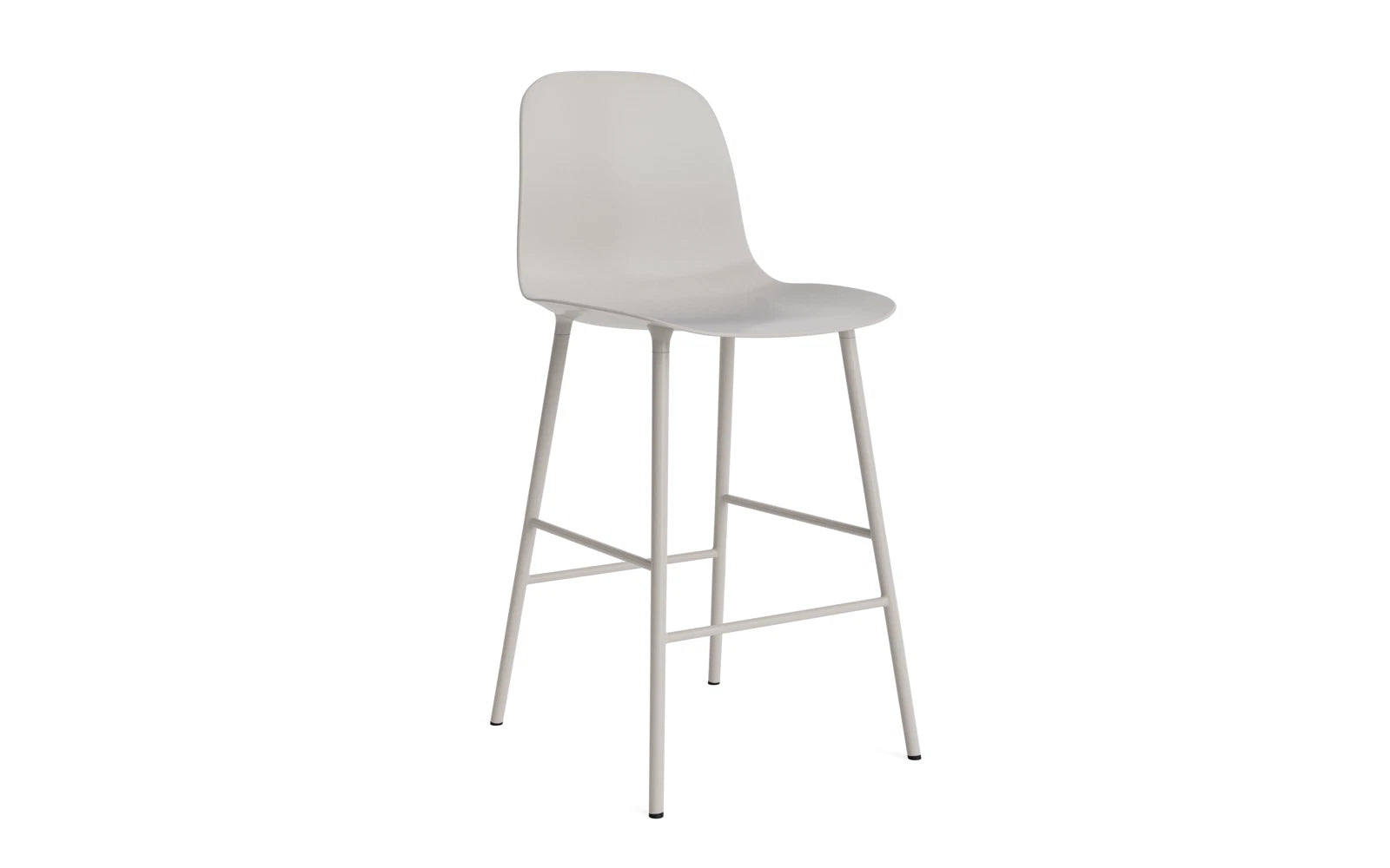 Form Barstuhl 65 cm Stahl/ Warmes grau in  präsentiert im Onlineshop von KAQTU Design AG. Barstuhl ist von Normann Copenhagen