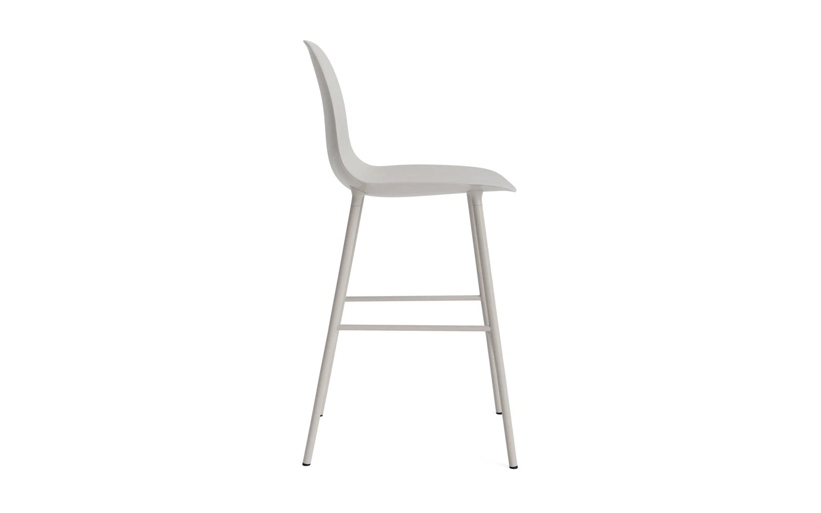 Form Barstuhl 65 cm Stahl/ Warmes grau in  präsentiert im Onlineshop von KAQTU Design AG. Barstuhl ist von Normann Copenhagen