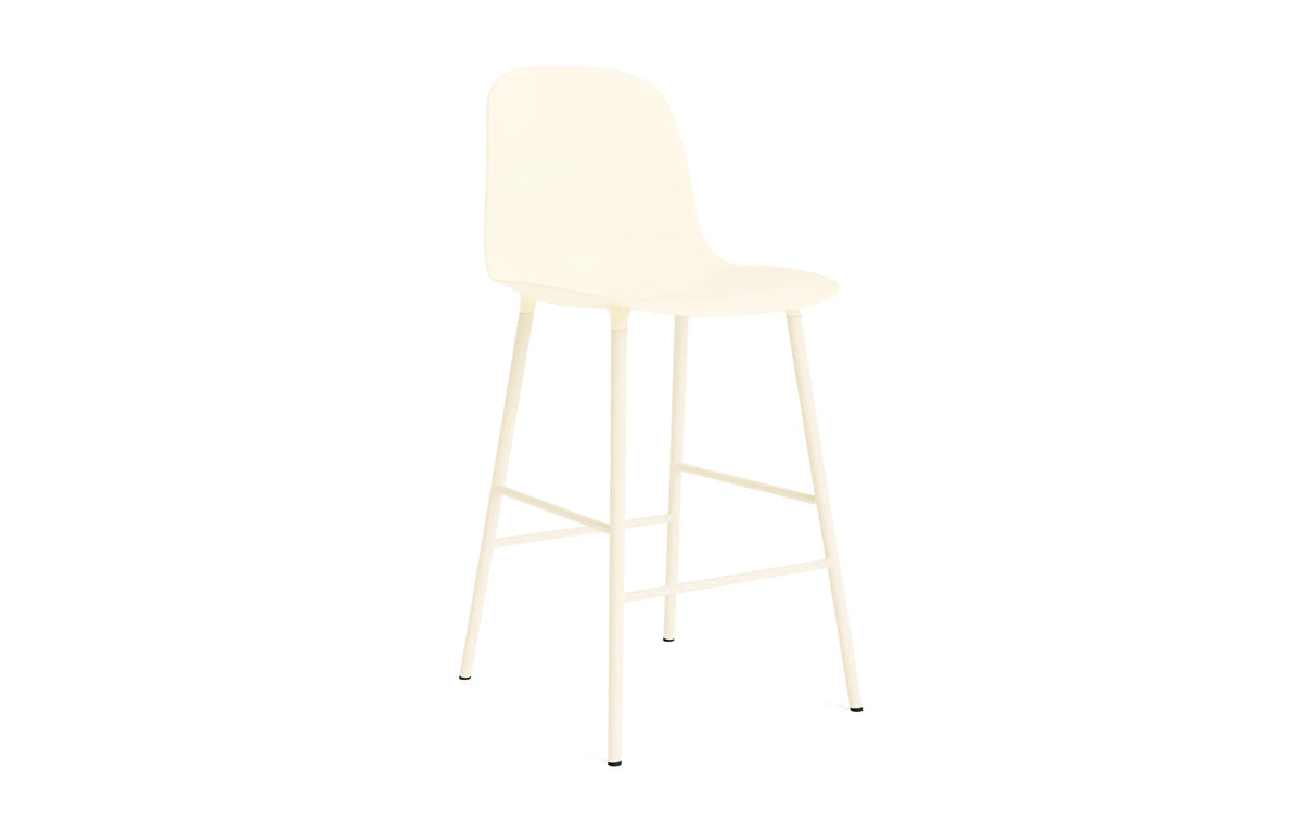 Form Barstuhl 65 cm Stahl/ Creme in Creme präsentiert im Onlineshop von KAQTU Design AG. Barstuhl ist von Normann Copenhagen