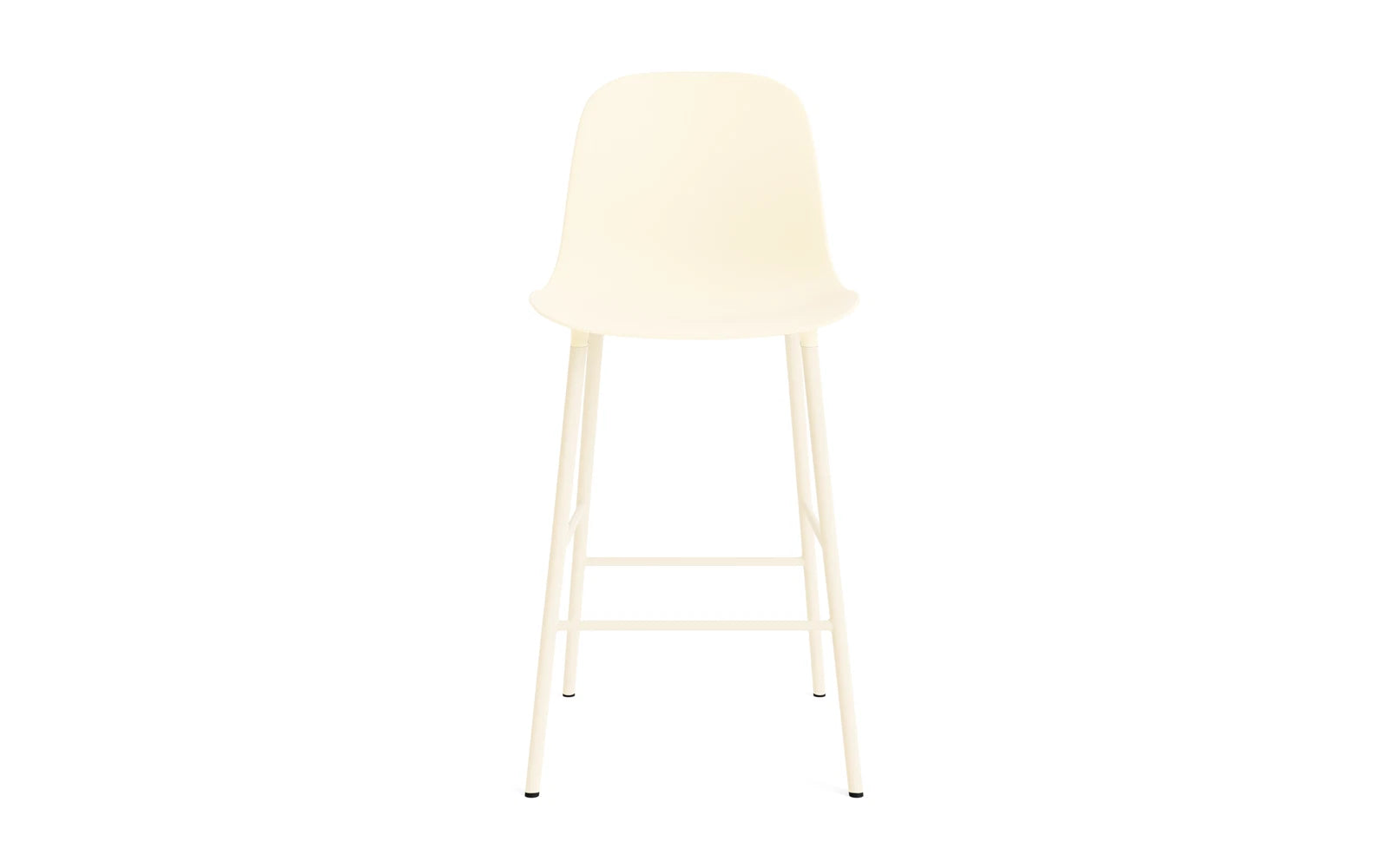 Form Barstuhl 65 cm Stahl/ Creme in  präsentiert im Onlineshop von KAQTU Design AG. Barstuhl ist von Normann Copenhagen