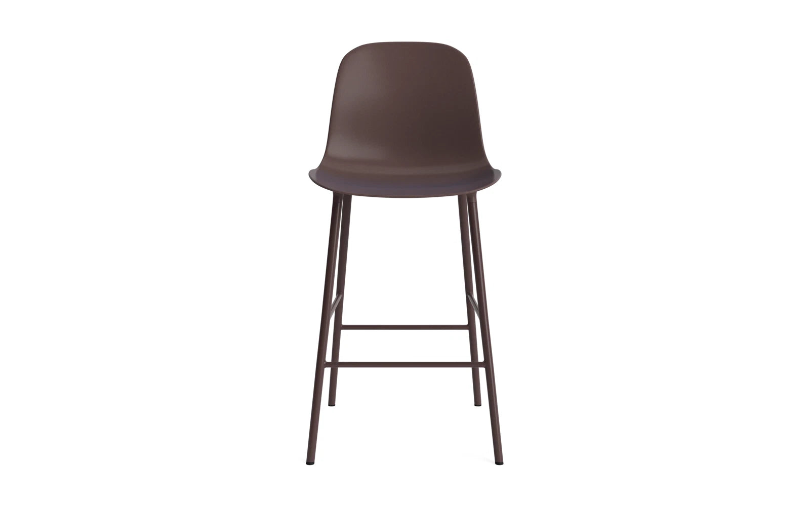 Form Barstuhl 65 cm Stahl/ Braun in  präsentiert im Onlineshop von KAQTU Design AG. Barstuhl ist von Normann Copenhagen