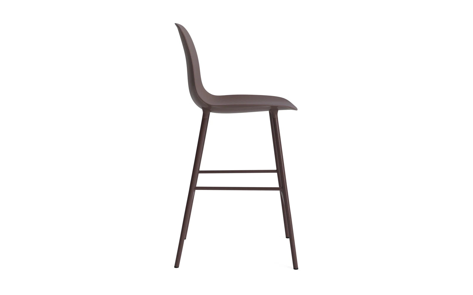 Form Barstuhl 65 cm Stahl/ Braun in  präsentiert im Onlineshop von KAQTU Design AG. Barstuhl ist von Normann Copenhagen