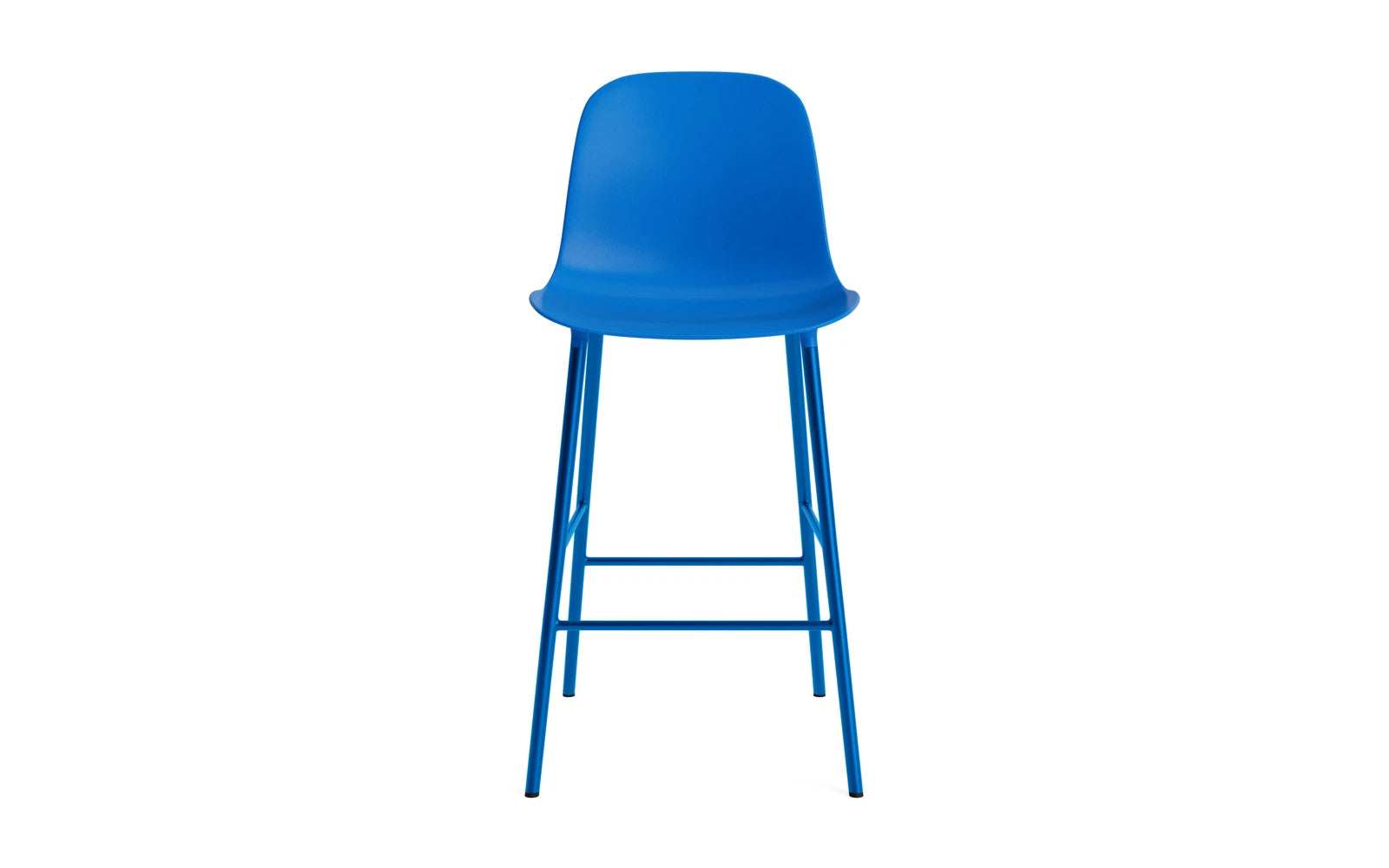 Form Barstuhl 65 cm Stahl/ Leuchtendes blau in  präsentiert im Onlineshop von KAQTU Design AG. Barstuhl ist von Normann Copenhagen