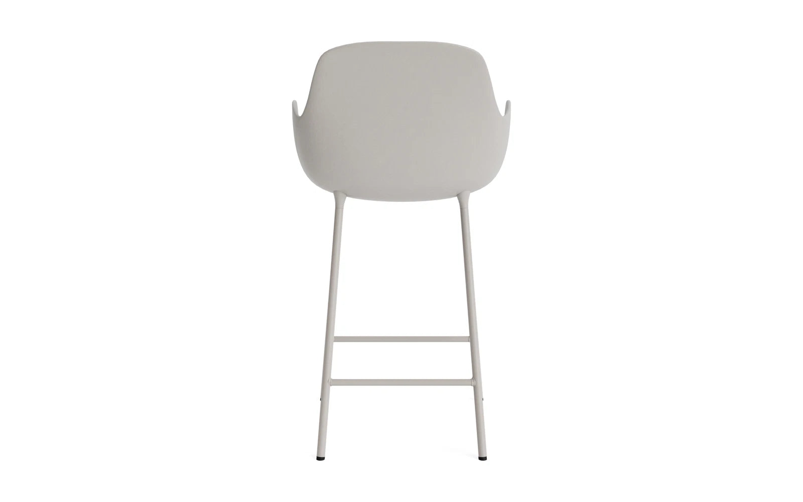 Form Barstuhl mit Armlehne 65 cm Stahl/Warmes grau in  präsentiert im Onlineshop von KAQTU Design AG. Barstuhl ist von Normann Copenhagen