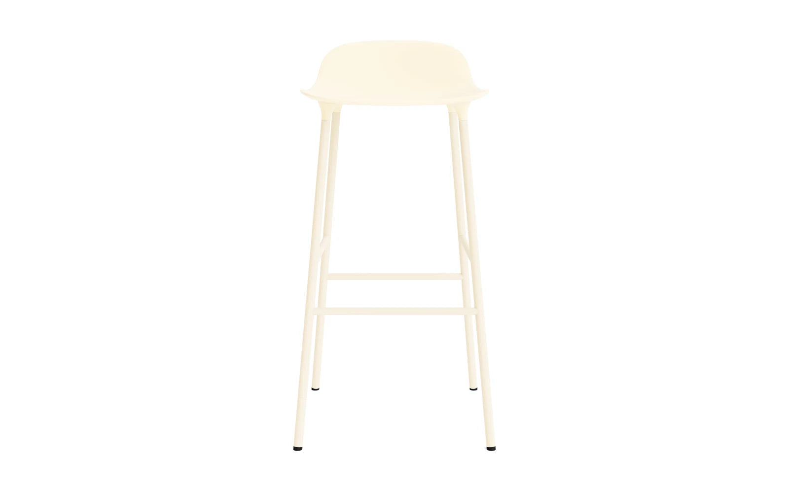 Form Barstuhl 75 cm creme/Stahl in  präsentiert im Onlineshop von KAQTU Design AG. Barstuhl ist von Normann Copenhagen