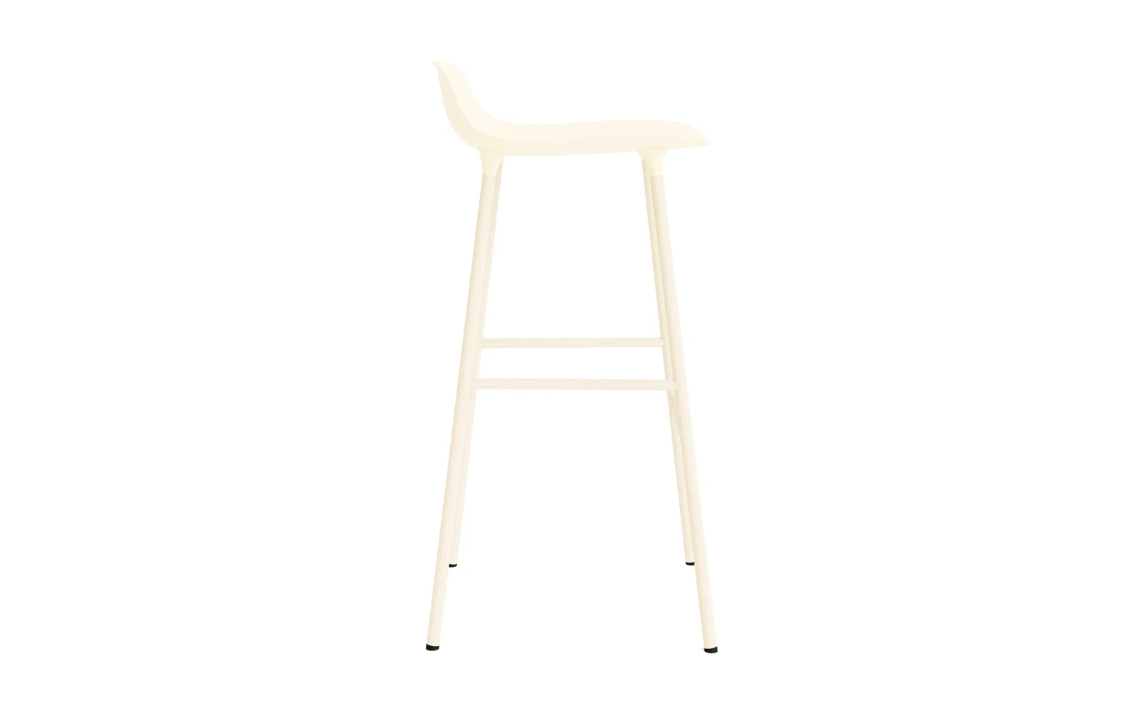 Form Barstuhl 75 cm creme/Stahl in  präsentiert im Onlineshop von KAQTU Design AG. Barstuhl ist von Normann Copenhagen
