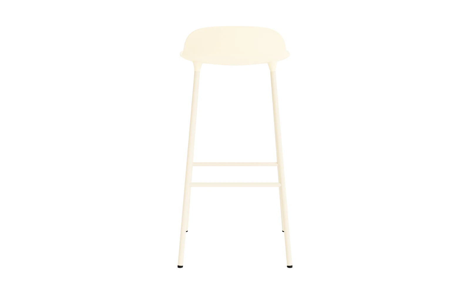 Form Barstuhl 75 cm creme/Stahl in  präsentiert im Onlineshop von KAQTU Design AG. Barstuhl ist von Normann Copenhagen