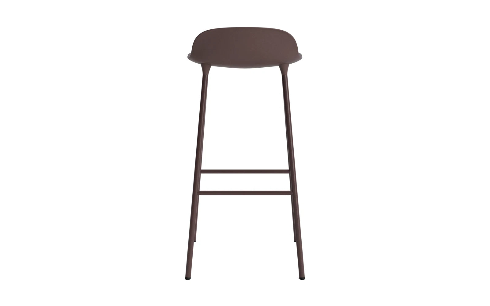 Form Barstuhl 75 cm Braun/Stahl in  präsentiert im Onlineshop von KAQTU Design AG. Barstuhl ist von Normann Copenhagen