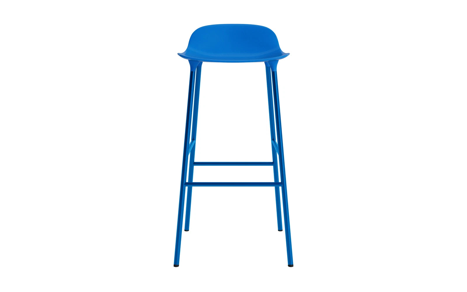 Form Barstuhl 75 cm Leuchtendes Blau/Stahl in  präsentiert im Onlineshop von KAQTU Design AG. Barstuhl ist von Normann Copenhagen
