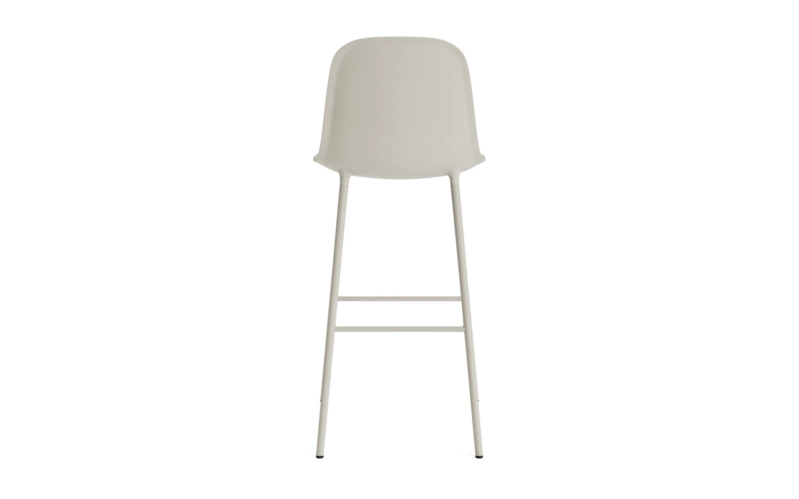 Form Barstuhl 75 cm Stahl Hellgrau in  präsentiert im Onlineshop von KAQTU Design AG. Barstuhl ist von Normann Copenhagen