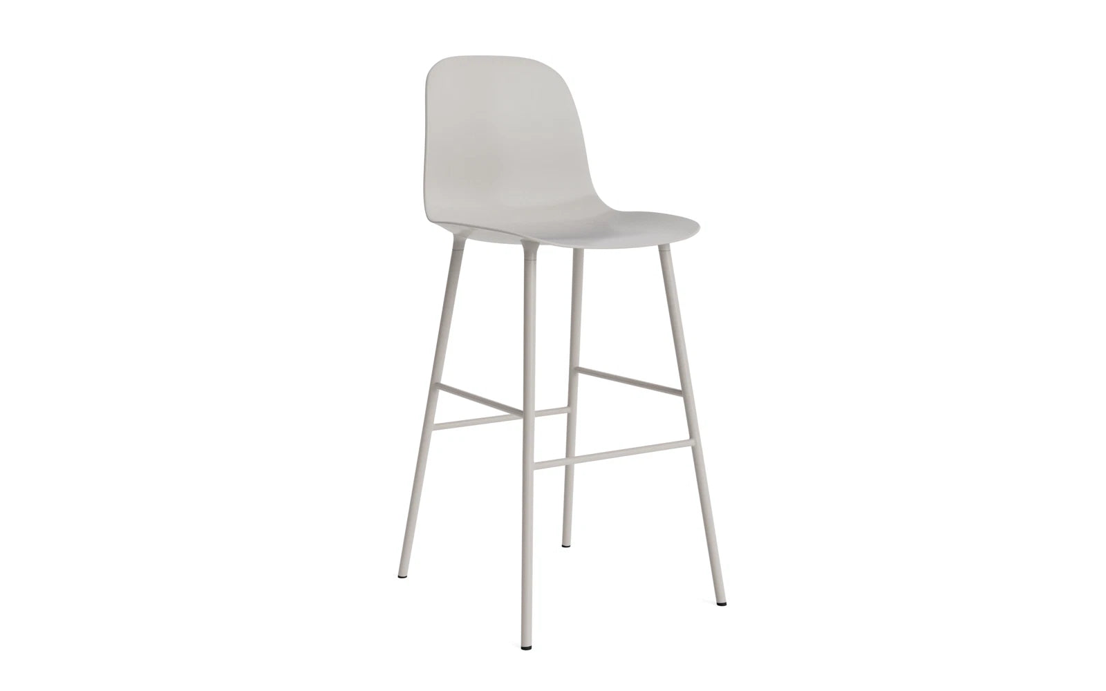 Form Barstuhl 75 cm Stahl Warmes grau in  präsentiert im Onlineshop von KAQTU Design AG. Barstuhl ist von Normann Copenhagen