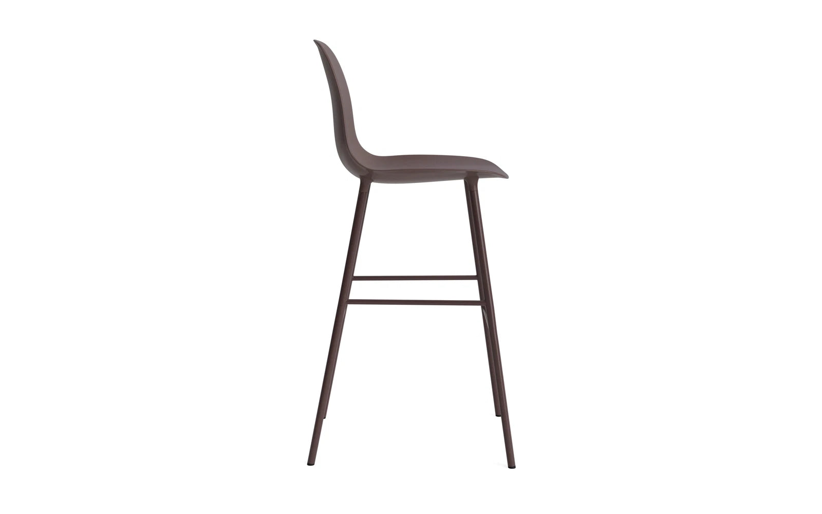 Form Barstuhl 75 cm Stahl Braun in  präsentiert im Onlineshop von KAQTU Design AG. Barstuhl ist von Normann Copenhagen