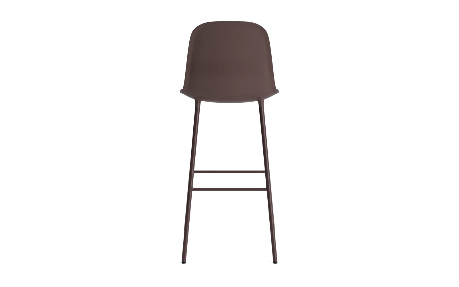 Form Barstuhl 75 cm Stahl Braun in  präsentiert im Onlineshop von KAQTU Design AG. Barstuhl ist von Normann Copenhagen