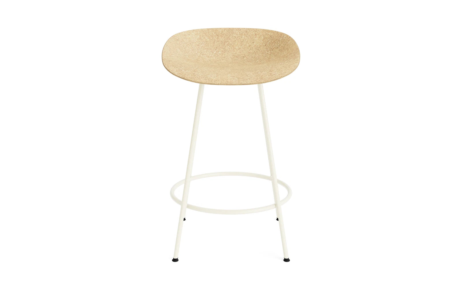 Mat Barstuhl 65 cm Creme stahl Hanf in  präsentiert im Onlineshop von KAQTU Design AG. Barstuhl ist von Normann Copenhagen