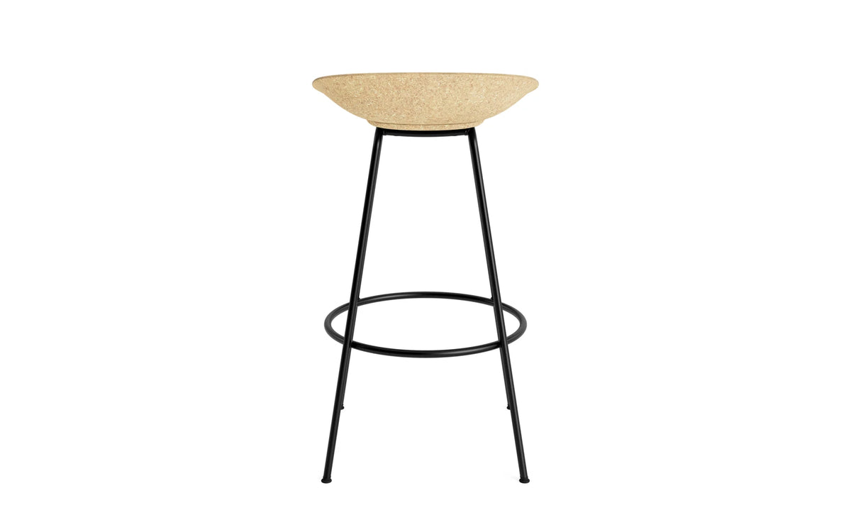 Mat Barstuhl 75 cm schwarzes Stahl Hanf in Hanf präsentiert im Onlineshop von KAQTU Design AG. Barstuhl ist von Normann Copenhagen