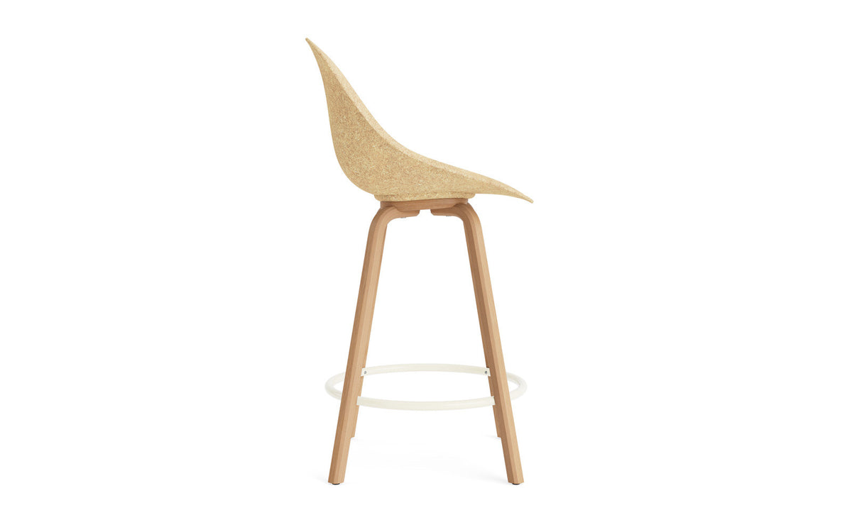 Mat Barstuhl 65 cm Buchenholz/creme in Hanffasern präsentiert im Onlineshop von KAQTU Design AG. Barstuhl ist von Normann Copenhagen
