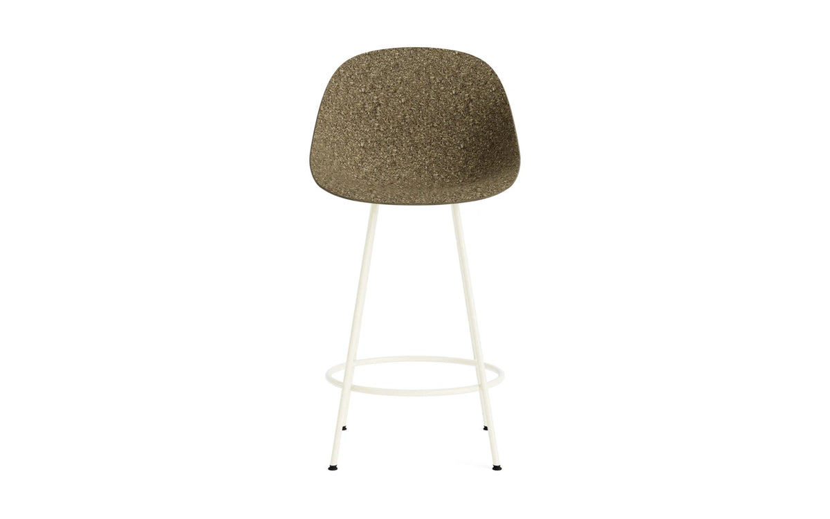 Mat Barstuhl 65 cm Creme stahl Seegras in Seegras präsentiert im Onlineshop von KAQTU Design AG. Barstuhl ist von Normann Copenhagen
