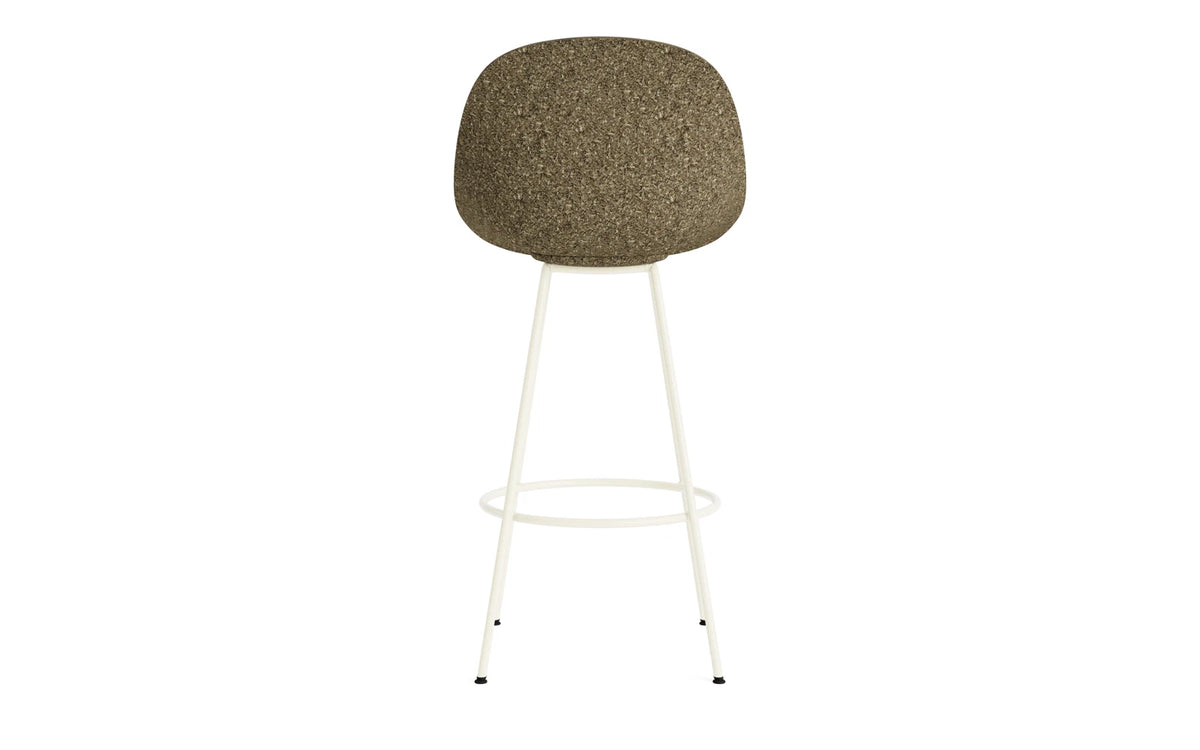 Mat Barstuhl 75 cm Creme stahl Seegras in Seegras präsentiert im Onlineshop von KAQTU Design AG. Barstuhl ist von Normann Copenhagen