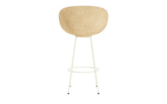 Mat Barstuhl mit Armlehne 75 cm Creme stahl