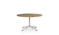 Tavolino Lunar H40 Ø70 cm alluminio/marmo