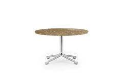 Tavolino Lunar H40 Ø70 cm alluminio/marmo