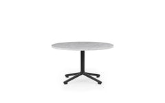 Tavolino Lunar H40 Ø70 cm alluminio nero/marmo